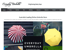 Tablet Screenshot of everydayumbrella.com